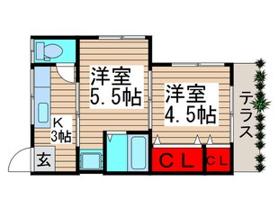 よろこび荘3の物件間取画像